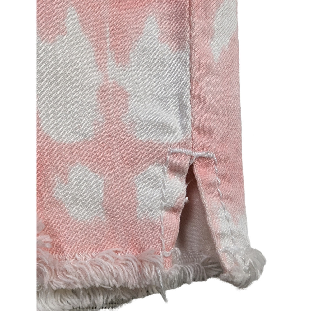 Seven 7 Jeans Pink Tie Dye Weekend Short Size 8 - Picture 3 of 8